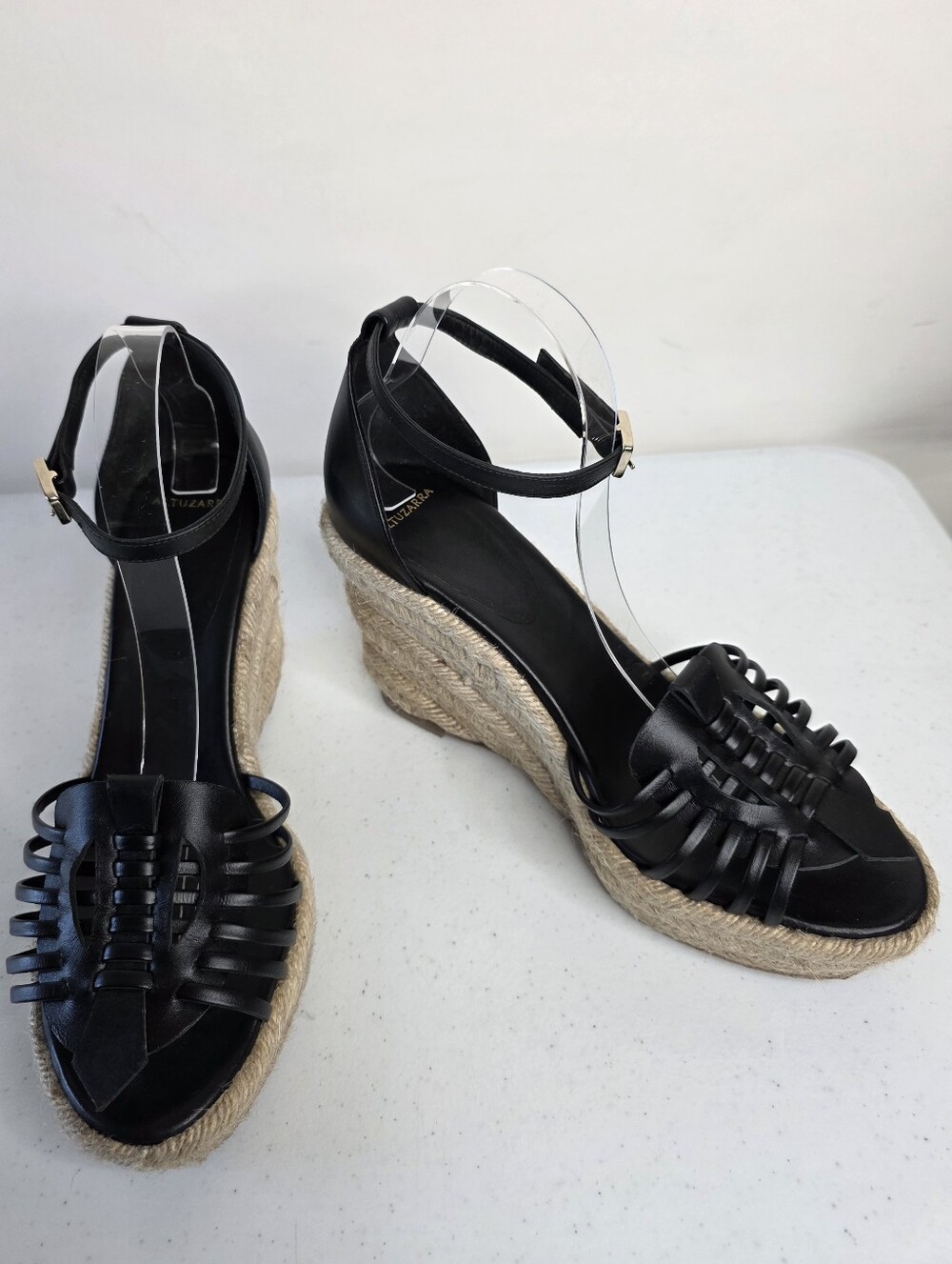 Altuzarra Leather Espadrille Shoes Size EU 40/US 10 Ankle Strap Sandals Wedges